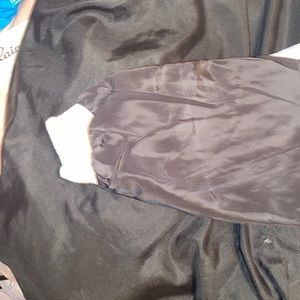 white and black zip hoodie